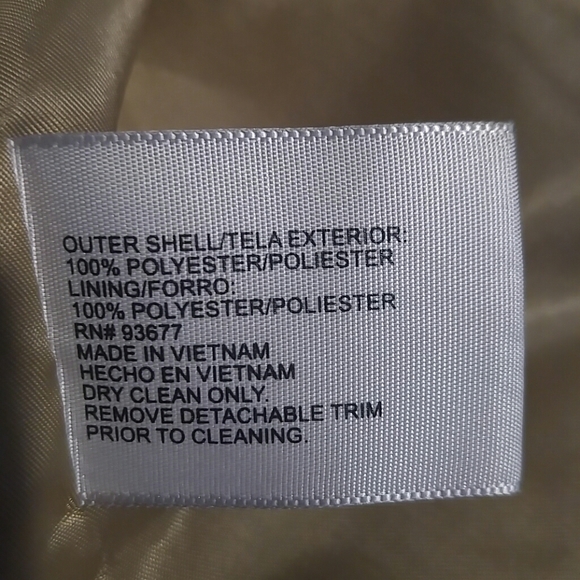 Worthington Medium Water Resistant Short Trench Coat Size Medium - Picture 4 of 4